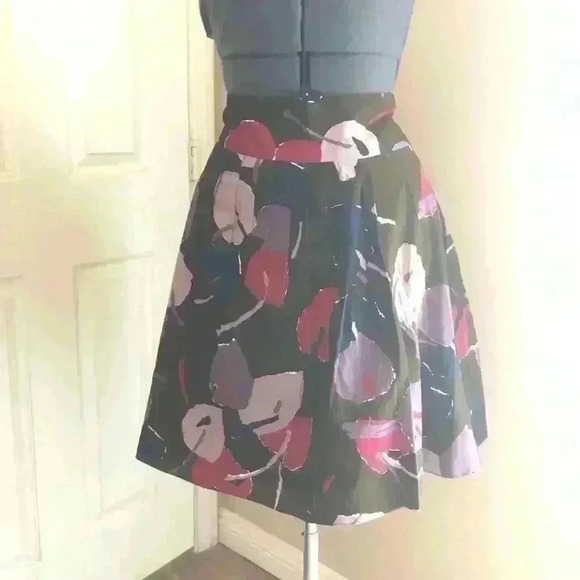 MOSSIMO BROWN PURPLE RED COTTON SKIRT SIZE 6 - Picture 3 of 5